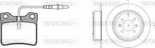 Woking 82213.00 - Дисковый тормозной механизм, комплект autospares.lv