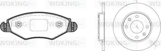 Woking 87433.04 - Дисковый тормозной механизм, комплект autospares.lv