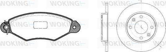 Woking 87433.00 - Дисковый тормозной механизм, комплект autospares.lv