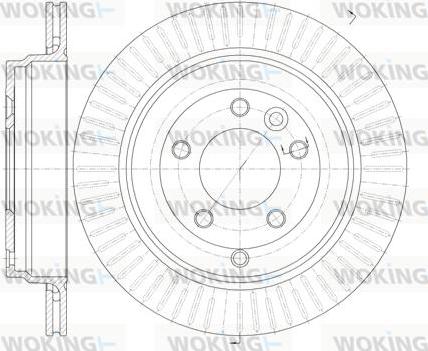 Woking D6995.10 - Тормозной диск autospares.lv