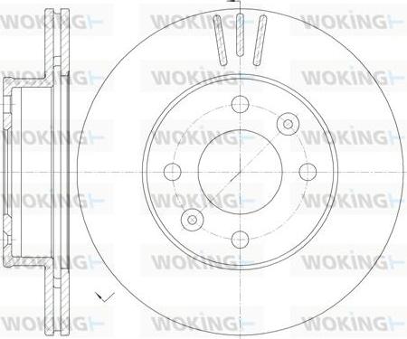 Woking D6990.10 - Тормозной диск autospares.lv