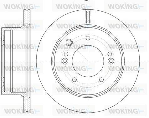 Woking D6993.10 - Тормозной диск autospares.lv