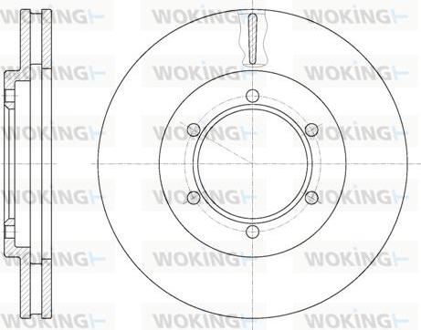 Woking D6949.10 - Тормозной диск autospares.lv