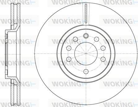 Woking D6944.10 - Тормозной диск autospares.lv