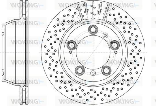 Woking D6941.10 - Тормозной диск autospares.lv