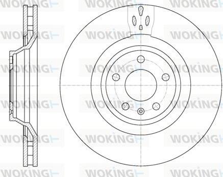 Woking D6942.10 - Тормозной диск autospares.lv