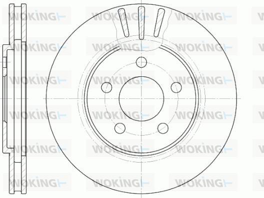 Woking D6947.10 - Тормозной диск autospares.lv
