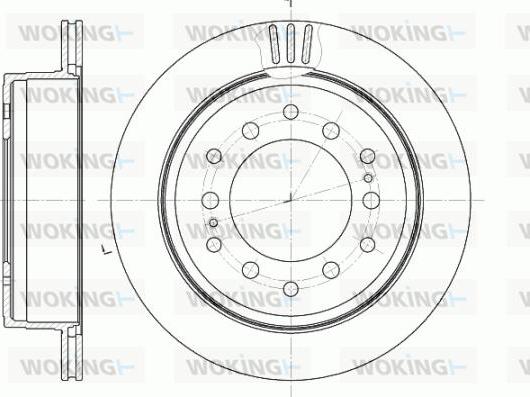 Woking D6956.10 - Тормозной диск autospares.lv