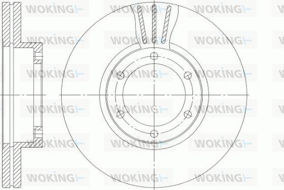 Woking D6951.10 - Тормозной диск autospares.lv