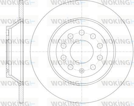 Woking D6969.00 - Тормозной диск autospares.lv