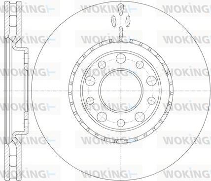 Woking D6964.10 - Тормозной диск autospares.lv