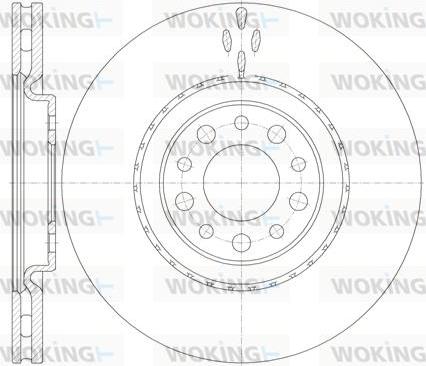 Woking D6965.10 - Тормозной диск autospares.lv