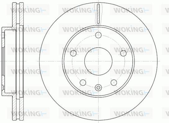 Woking D6960.10 - Тормозной диск autospares.lv