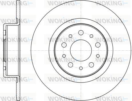 Woking D6968.00 - Тормозной диск autospares.lv