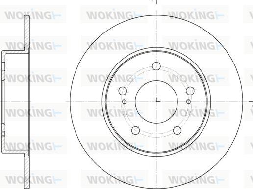 Woking D6909.00 - Тормозной диск autospares.lv