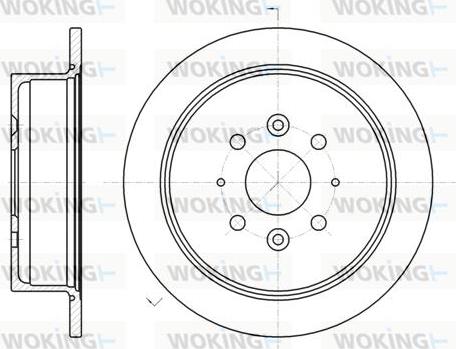 Woking D6905.00 - Тормозной диск autospares.lv