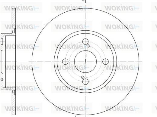 Woking D6900.00 - Тормозной диск autospares.lv