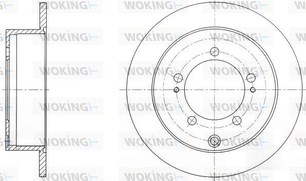 Woking D6903.00 - Тормозной диск autospares.lv