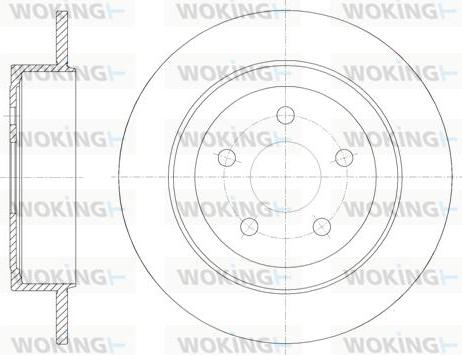 Woking D6902.00 - Тормозной диск autospares.lv