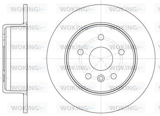 Woking D6914.00 - Тормозной диск autospares.lv