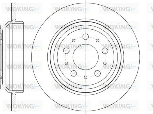 Woking D6916.00 - Тормозной диск autospares.lv