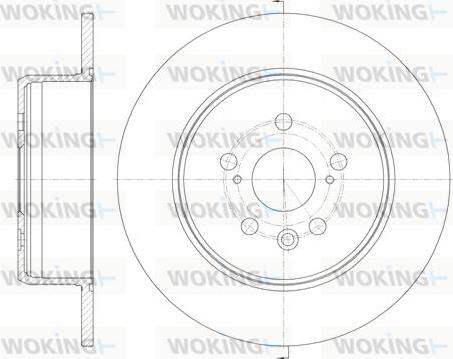 Woking D6910.00 - Тормозной диск autospares.lv