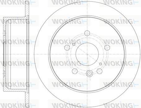 Woking D6911.00 - Тормозной диск autospares.lv