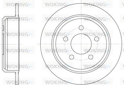 Woking D6913.00 - Тормозной диск autospares.lv