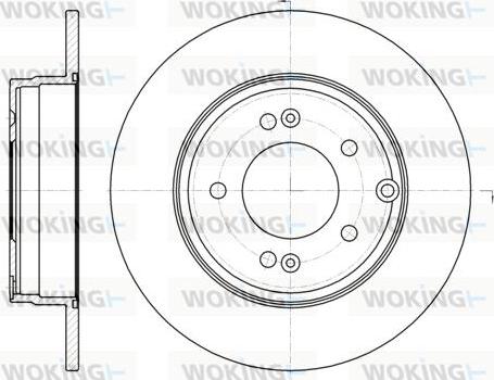 Woking D6989.00 - Тормозной диск autospares.lv