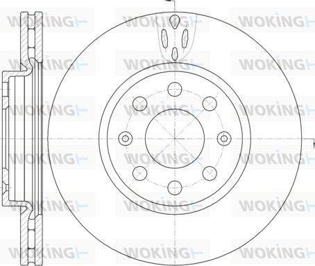 Woking D6981.10 - Тормозной диск autospares.lv