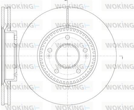 Woking D6988.10 - Тормозной диск autospares.lv