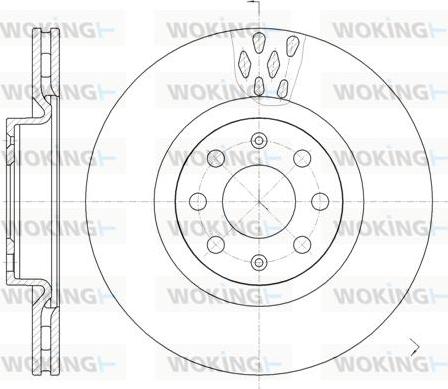 Woking D6982.10 - Тормозной диск autospares.lv