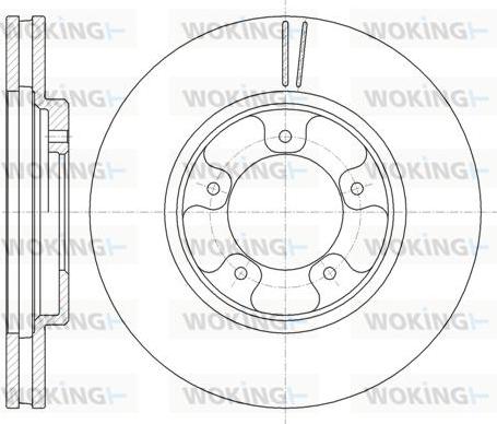 Woking D6939.10 - Тормозной диск autospares.lv