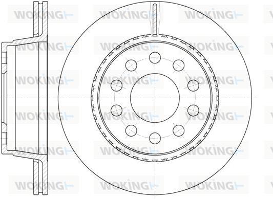 Woking D6930.10 - Тормозной диск autospares.lv