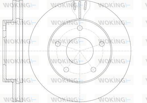 Woking D6931.10 - Тормозной диск autospares.lv