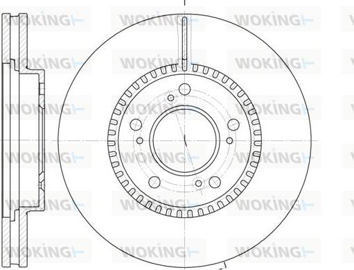 Woking D6938.10 - Тормозной диск autospares.lv