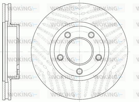 Woking D6932.10 - Тормозной диск autospares.lv