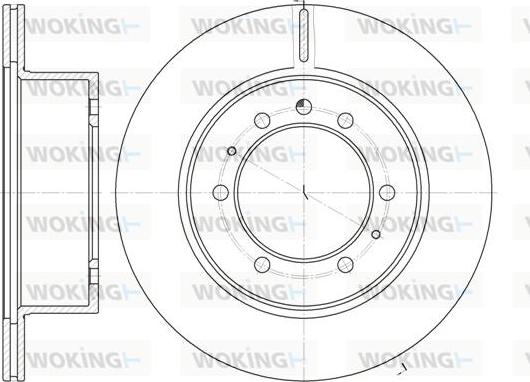 Woking D6926.10 - Тормозной диск autospares.lv