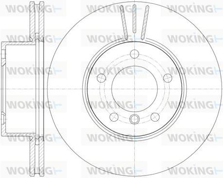 Woking D6974.10 - Тормозной диск autospares.lv