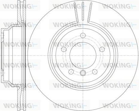 Woking D6975.10 - Тормозной диск autospares.lv