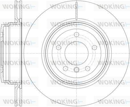 Woking D6976.10 - Тормозной диск autospares.lv