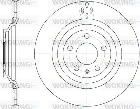 Woking D6970.10 - Тормозной диск autospares.lv