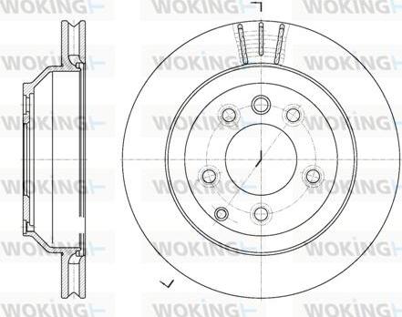 Woking D6971.10 - Тормозной диск autospares.lv