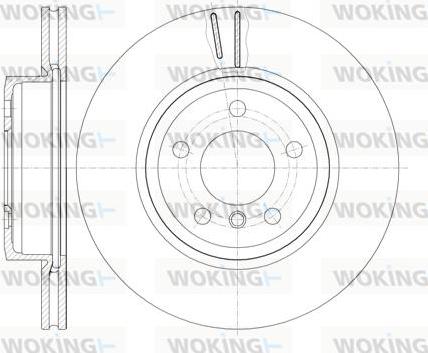 Woking D6978.10 - Тормозной диск autospares.lv