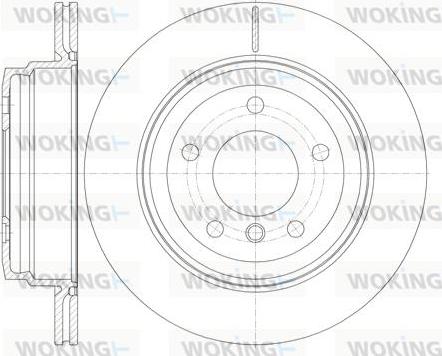Woking D6977.10 - Тормозной диск autospares.lv