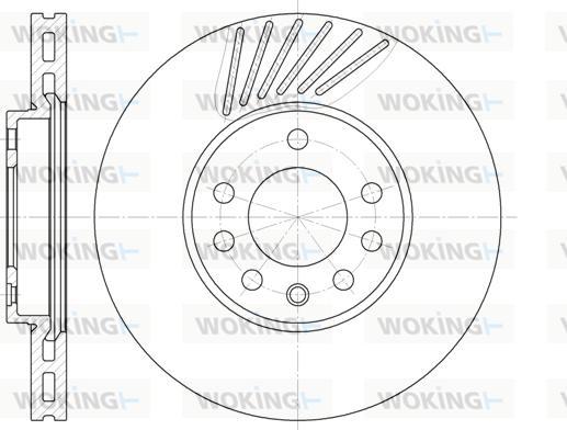 Woking D6494.10 - Тормозной диск autospares.lv