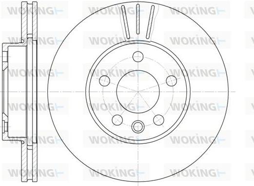 Woking D6496.10 - Тормозной диск autospares.lv