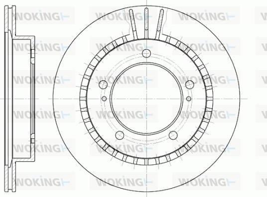 Woking D6492.10 - Тормозной диск autospares.lv