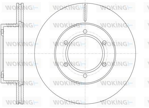 Woking D6497.10 - Тормозной диск autospares.lv