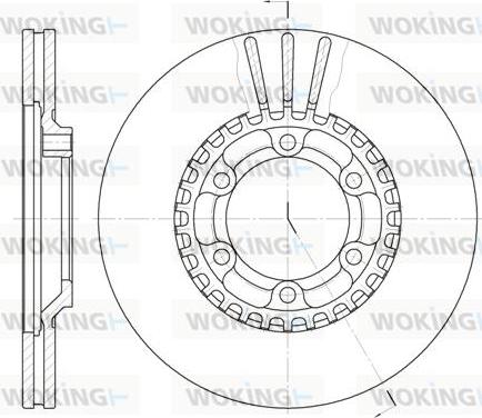 Woking D6446.10 - Тормозной диск autospares.lv